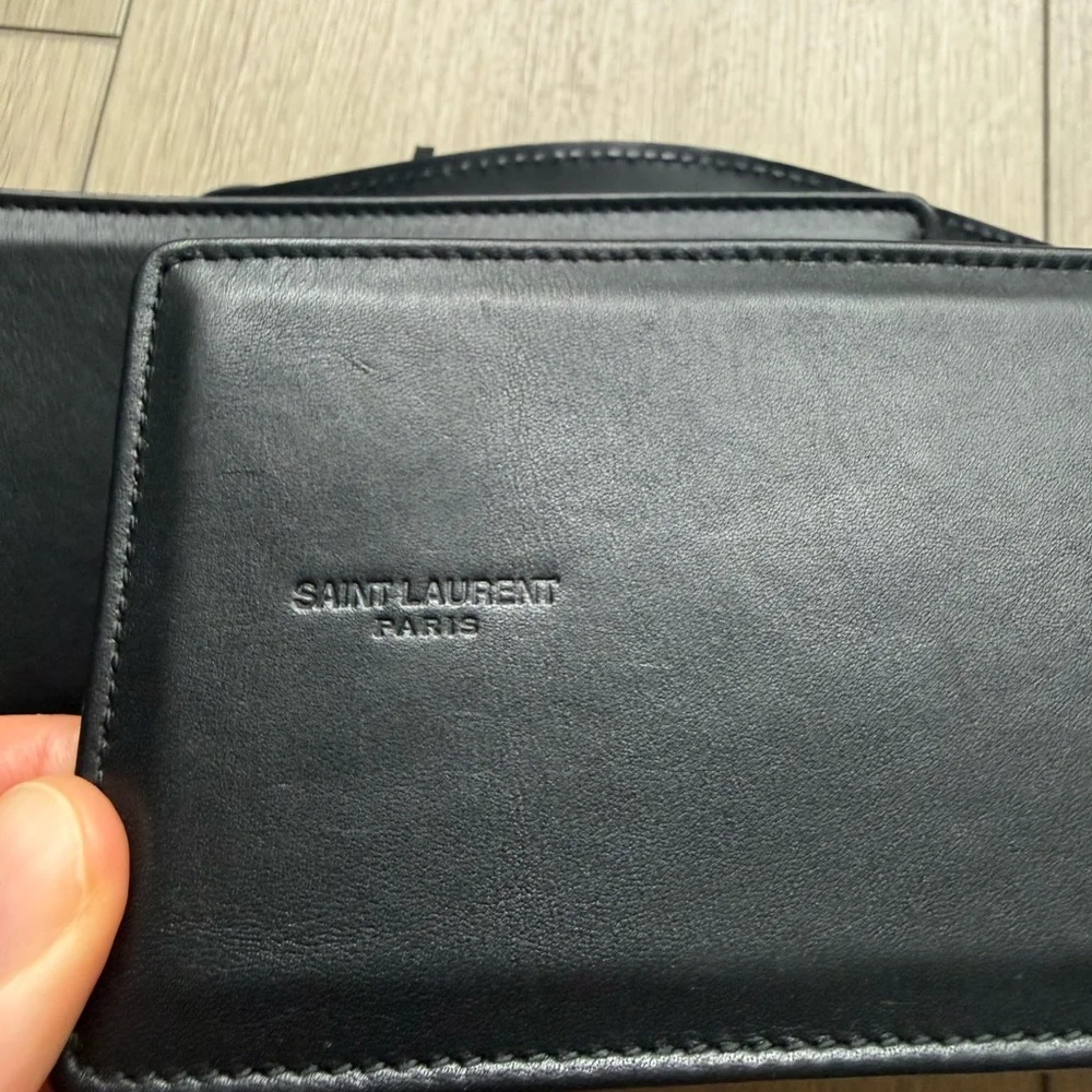 Saint Laurent Authentic Black Leather Waist Belt with Tassel. Size S - Picture 4 of 7